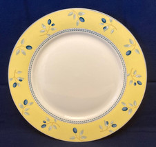 Royal Doulton Blueberry dinner plate yellow blue discontinued pattern 2005 - $5.00