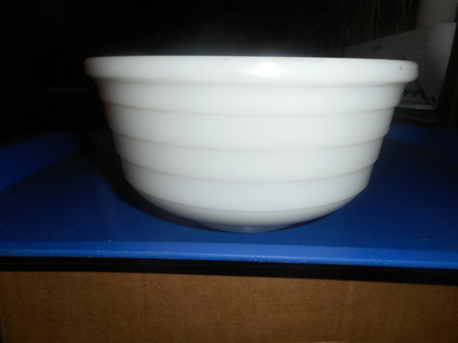 Milk Glass Mixing Bowl