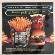 Mcdonald's 2001 Who Wants To Be A Millionaire 22x22 Translite Advertising Sign. - $8.59