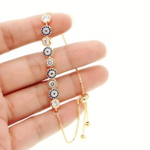 2022 New Mix 3 Color Gold Rose Silver Color 5mm Sparking AAA+ Cz Link Chain Girl - $19.29