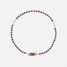 Japanese Hand Painted Beads,Plum Blossom Tourmaline Beads Bracelet - $59.99