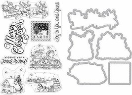 HERO ARTS Stamp & Die Combo WINTER JOY set crafts card making scrapbook emboss - $31.00