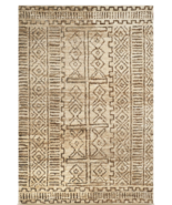 NEW Ralph Lauren Kenya Kuba Hand Knotted Rug Tribal Beige 8 x 10 INDIA - $1,880.01