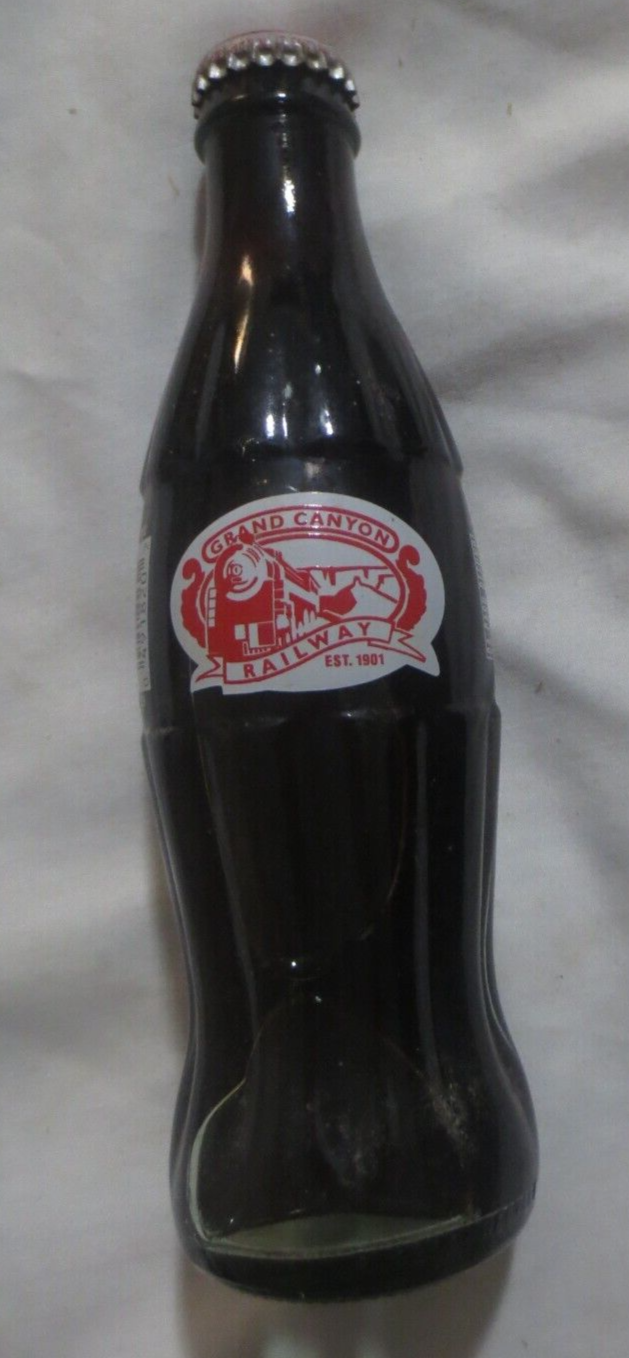 Coca-Cola 8 oz Commemorative Glass bottle Grand Canyon Railway Red ...