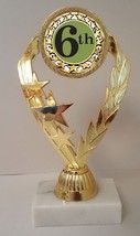 Sixth Place 6th Place Trophy 7-1/4" Tall  AS LOW AS $3.99 each FREE SHIP T02N18 - $7.99