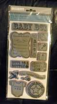 TPC Studio Beautiful Baby Boy Birth Announcements Rubber Cliing Stamps -New - $10.00