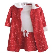Youngland Dress Matching Jacket Outfit Girls 4 Valentines Day Outfit Fau... - $19.99