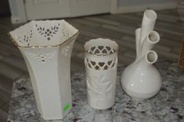 Lot of 3 Lenox Vases, Tallest is 7-3/4” - $33.00
