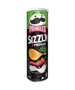 Pringles Sizzl&#39;n Medium Sour Cream potato chips 180g- Made in EU-FREE SH... - $11.87