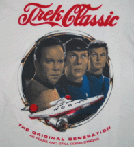 Star Trek 40th Anniversary Trek Classic Trio T-Shirt Size Large New Unworn - $11.64