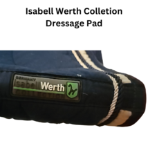 Isabell Werth Collection Dressage Pad Navy with Set 4 Navy Standing Wraps USED image 5