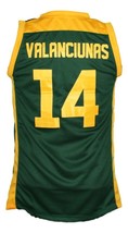 Jonas Valanciunas Lithuania Custom Basketball Jersey New Sewn Green Any Size image 2