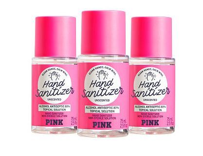 victoria's secret pink mini hand sanitizer spray pack of 3 2.5 fl oz.