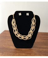 Black Velvet Chain Necklace Jewelry Display Holder Padded Neckform Easel... - $9.68