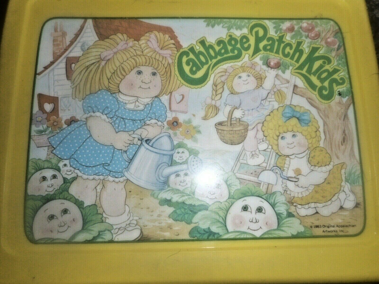 Vintage Metal Lunch Boxes, Vintage 1983 Cabbage Patch Kids Metal Lunch Box