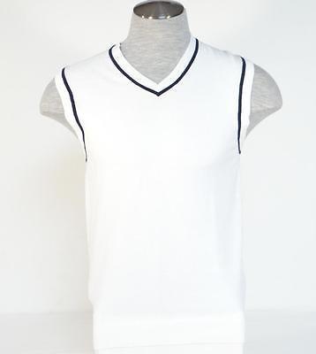 Izod PerformX Golf Bright White Knit Sweater Vest Men's NWT - $41.24