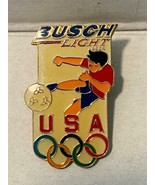Bush Light Beer USA Olympic Soccer Souvenir Collectable  Hat/ Lapel Pin - $9.89