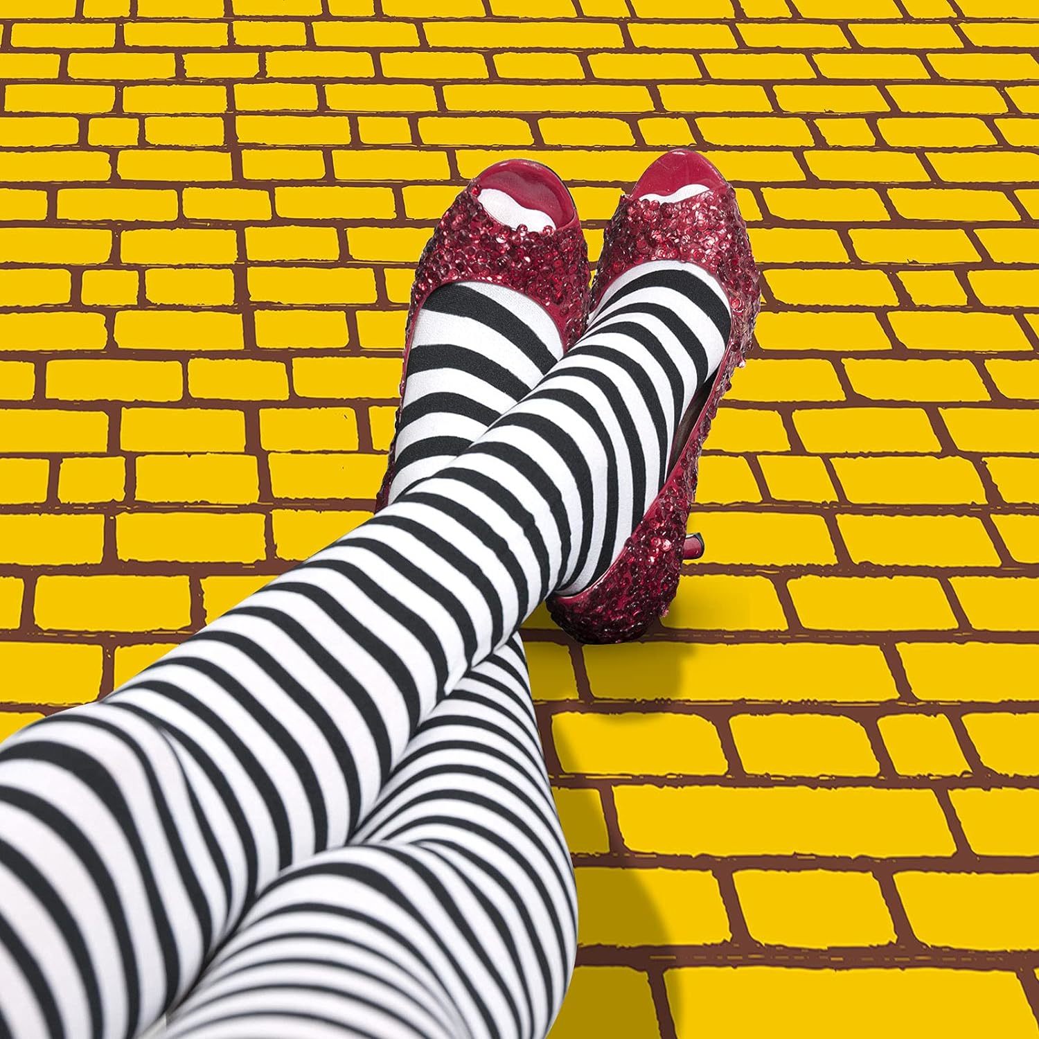 4.5 X 9 Feet Yellow Brick Road Runner Novelty Aisle Floor Runner Brick