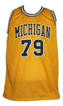 Aaliyah Custom Michigan College Basketball Jersey New Sewn Yellow Any Size image 4