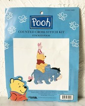 Stacked Pooh Leisure Arts Counted Cross Stitch Kit-Winnie the Pooh Eeyore Piglet - $14.20