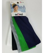 Scunci Wide Stretchy Hairbands Head Wrap 5 pc #16255 - $7.99