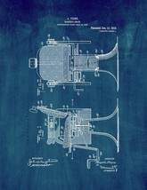 Barber's Chair Patent Print - Midnight Blue - $7.95+