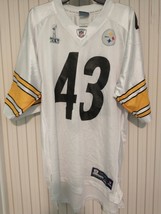 Steelers Super Bowl XL 43 Troy Polamalu Jersey NFL On Field Reebok youth  large