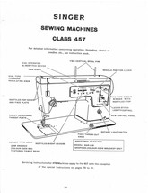 Singer 457 Sewing Machines Servicing Instructions - $12.99