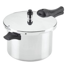 Imusa 4.2Qt Stovetop Aluminum Pressure Cooker with Safety Regulator