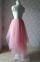 Tiered Tutu Skirt Blush Bridal Tutu Ballerina Skirts Plus Size Tulle Blush Skirt image 3