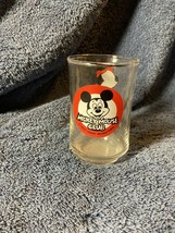Vintage Disney Mickey Mouse Club Juice Glass Walt Disney Production (a) - $10.88