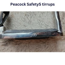 Big D's Peacock Safety Stirrups Stainless 4 1/4" USED image 2