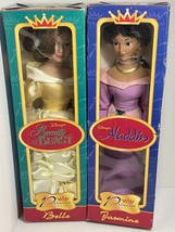 2- Disney Princess Collection Jasmine and Belle.  16&quot; porcelain dolls Ne... - $32.65