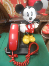 Goofy cordless animated talking phone & Mickey