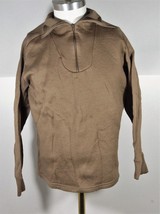 US Army Marine Military Under Shirt Cold Weather Mens M Brown Beige Tan  - $12.73
