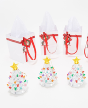 Mr. Christmas Set of 3 Lit Nostalgic Tree Ornaments w/ Gift Bags in Silver - $193.99