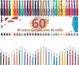 ZSCM 160 Pack Gel Pens Set Art Supplies Adult Coloring Books Include 88  Glitter Neon Metallic Marker 72 Fine Tip Fineliner Pens