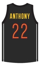 Carmelo Anthony Oak Hill Academy Basketball Jersey Sewn Black Any Size image 5