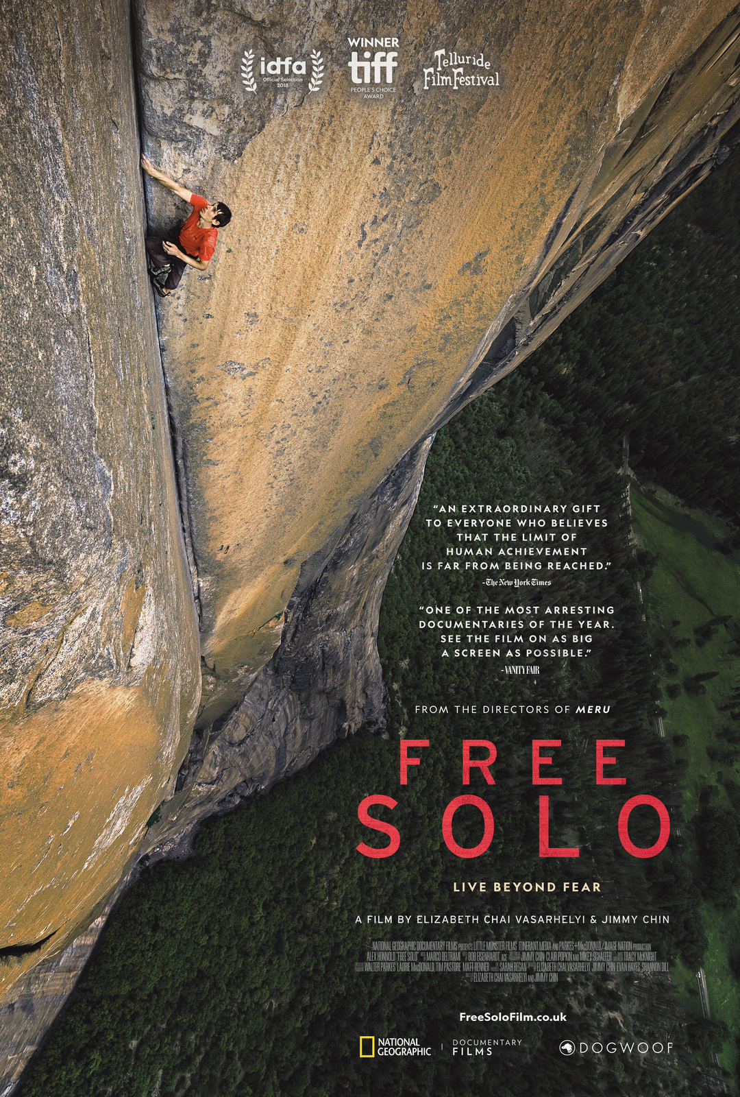 Free Solo Poster Alex Honnold Solo Climb Yosemite Doc Film Print 24x36 ...