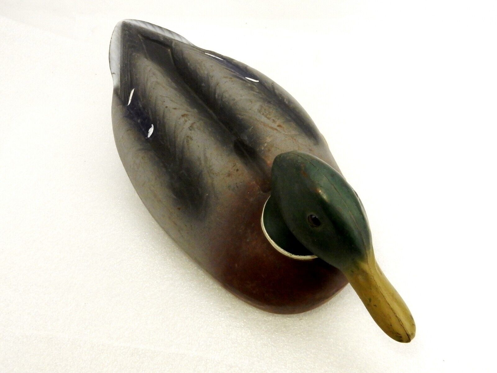 Plastic Mallard Drake Duck Decoy, Anchor String, Herter's Vintage, DCK