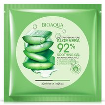 12Pcs BIOAQUA Natural Aloe Vera Gel Face Mask Skin Care Moisturizing Oil... - $16.49