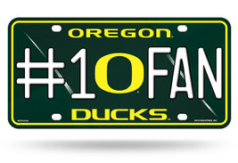 Oregon Ducks #1 Fan Metal Embossed License Plate - $12.86