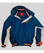 Chicago Bears Jacket  1990&#39;s NOS NFL Navy White Orange Hooded Size M NEW - $45.51