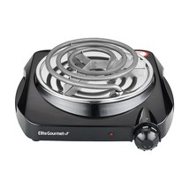 Aroma Housewares AHP-303 Single Burner Hot Plate, Metal, Black