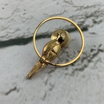 Signed Avon Parrot In Hoop Pin Gold Toned Fashion Jewelry - $9.89