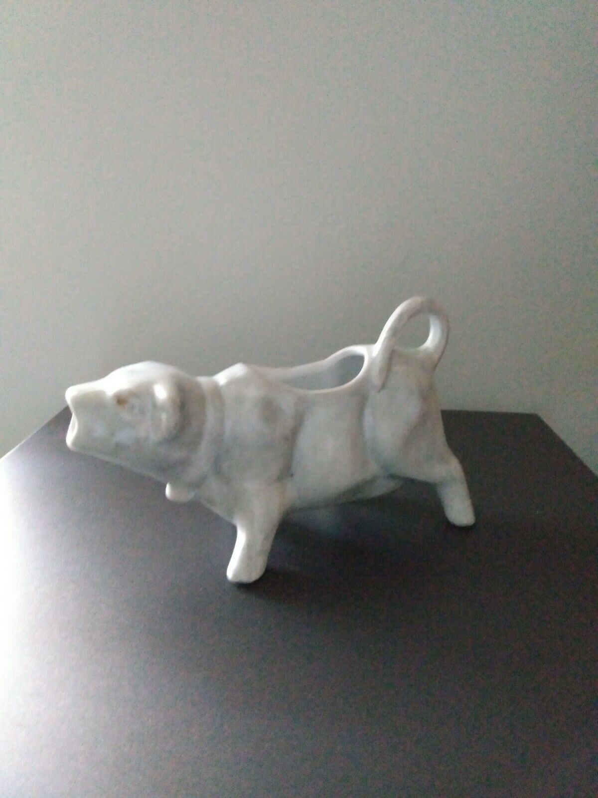 Vintage Handpainted Porcelain Cow Creamer with Meat Design Creamers