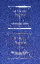 2 Pc Square Set  ~1/4"  thick - Quilt Template- No seam- Postage Stamp- Acrylic - $20.20