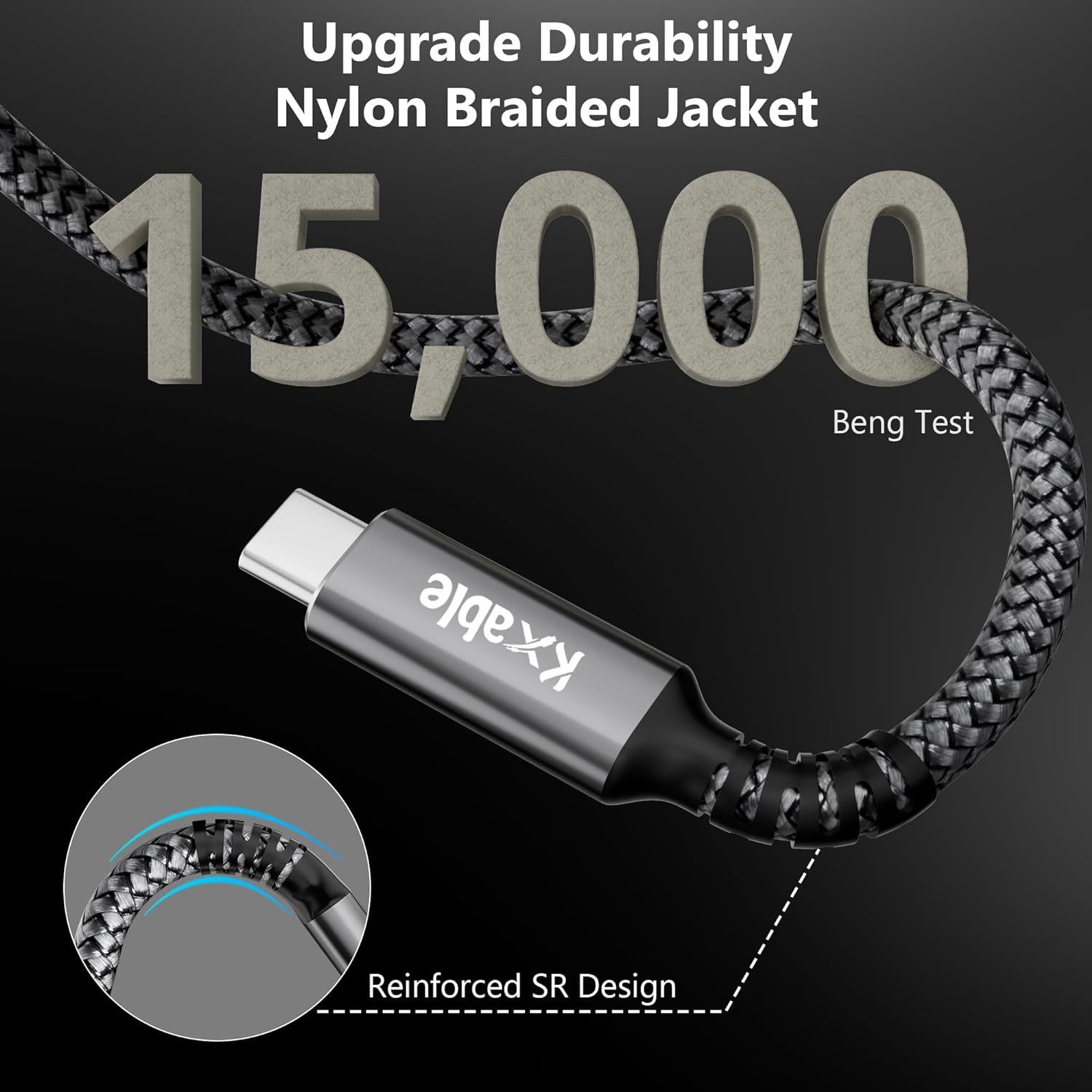 Usb C Extension Cable 6 Ft, TypeC Male To Female Extender Cord, 4K