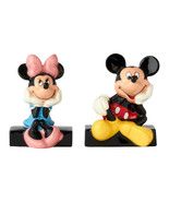 Disney  Mickey Mouse Salt Pepper Shakers Set Minnie Mouse Ceramic Collec... - $26.23