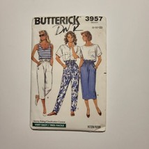 Butterick 3957 Misses 8-12 Petite Skirt Pants Belt Vintage 80s Uncut - $9.89